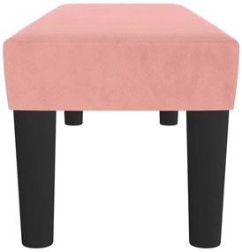 Banco 100x30x30 cm veludo rosa