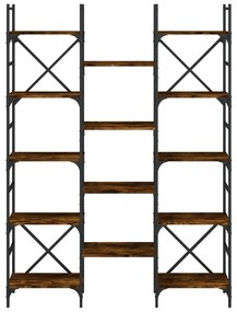 Estante 127,5x28,5x172,5cm derivados de madeira carvalho fumado