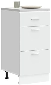 vidaXL Armário inferior “Lyon” branco 40x46x81,5cm