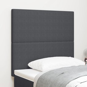 Cabeceira vidaXL Design Simples Cinza Escuro 100 cm Tecido De Veludo