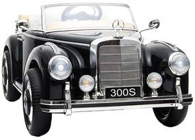 MERCEDES CLÁSSICO 300S CARRO ELÉTRICO INFANTIL 12V PRETO