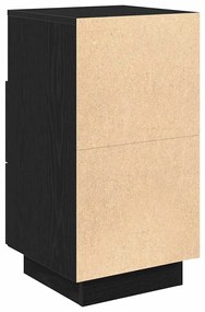 Mesas de cabeceira 2 pcs com 2 gavetas 36x36x68 cm preto
