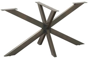 Pé de mesa de jantar em formato de aranha, preto, 150x78x(72-73) cm, a