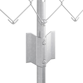 Conjunto de Cerca de Jardim Conjunto de 2 Aço galvanizado Grande