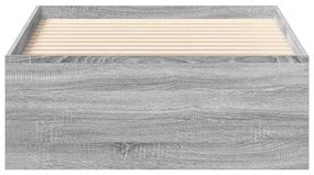 Estrutura de cama 90x190 cm cinzento sonoma