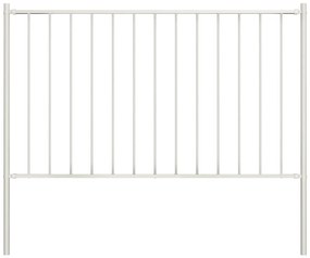 Painel vedação c/ postes aço revestido a pó 1,7x0,75 m branco