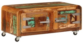 vidaXL Mesa de centro 85x55x40 cm madeira recuperada maciça