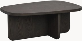 Mesa de centro oval em madeira Billings
