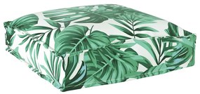 Cojines para Palets para Assento 6 pcs Padrão Folha 40x40x8 cm Tecido