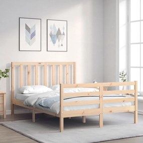 vidaXL Cama sem colchão 120x200 cm madeira de pinho maciça