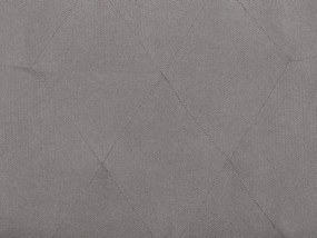 Poltrona de baloiço em tecido cinzento claro TRONDHEIM II Beliani