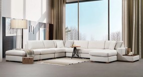 Sofá de Canto "Lusso" – Bege - 374x428 cm - Elegância e Conforto Super