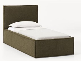 Cama de solteiro estofada em bouclé Dream