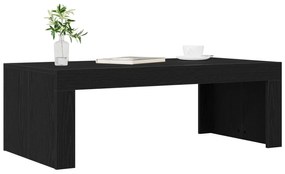 Mesa de Centro vidaXL Preto Carvalho 102x50x35 cm Madeira Engenheirada