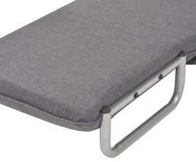 Cadeira giratória e sofá-cama tecido cinzento-escuro