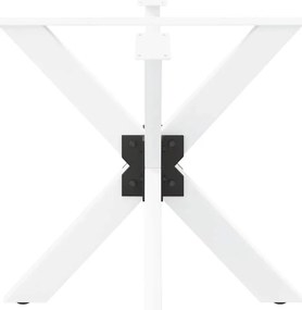 Pé de mesa de jantar em formato de aranha, branco, 85x85x(72-73) cm, a