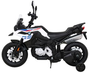 Mota elétrica para Crianças 12V BMW F850 GS Rodas Espuma EVA Branca