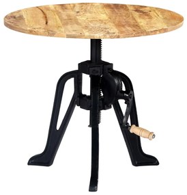 Mesa de apoio 60x(46-63) cm mangueira maciça e ferro fundido