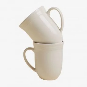 Pack De 2 Chávenas 38 Cl Em New Bone China Oritia Branco - Sklum