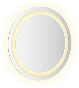 Espelho de casa de banho com luzes LED redondo 40 cm