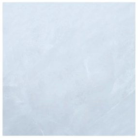 146236 vidaXL Tábuas de soalho autoadesivas 5,11 m² PVC mármore branco