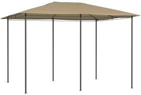 vidaXL Gazebo 3x4x2,6 m 160 g/m² cinzento-acastanhado