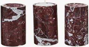 Suportes para velas em mármore Salmo, conjunto de 3