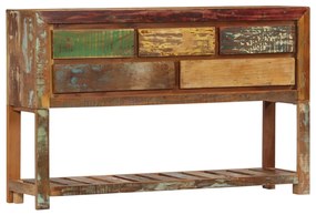 Aparador 120x30x75 cm madeira recuperada maciça