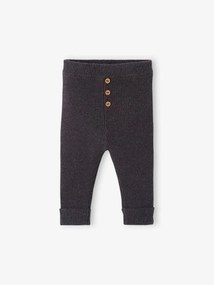 Leggings em tricot, para bebé cinzento
