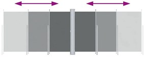 Toldo lateral retrátil 200x600 cm antracite