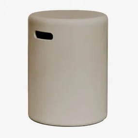 Mesa Auxiliar Redonda En Cemento (ø35 Cm) Biltet Toupeira Claro - Sklum