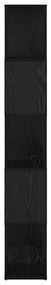 Estante Carvalho Preto Madeira engenharia 60 x 24 x 155 cm