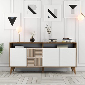 Console Milan – Walnut White – 160 cm x 78 cm x 35 cm