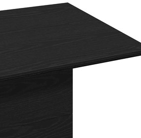 Mesa de Café Carvalho Preto 55,5x55,5x40 cm Madeira de Engenharia