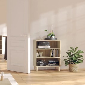 vidaXL Aparador 57x35x70 cm contraplacado carvalho sonoma