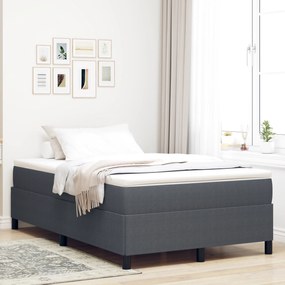 Estrutura de Cama vidaXL Cinza Escuro 120x190 cm Tecido de Corduroy