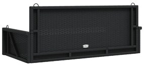 Banco baloiço 119x56x48 cm vime PE preto