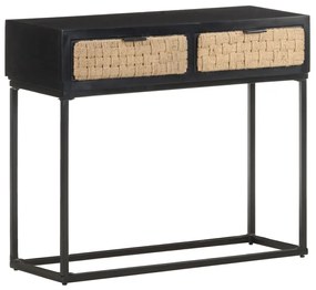 vidaXL Mesa consola 90x35x76 cm madeira de mangueira maciça