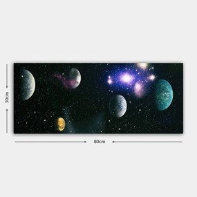 Pintura Decorativa em Tela YTY1031543241123 – Multicolor – 30 x 80 cm