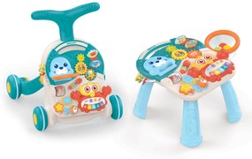 Andarilho para bebés 2 em 1 Wobble Fun Verde