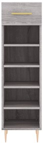 Sapateira 30x35x105 cm derivados de madeira cinzento sonoma