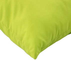 Almofadões p/ móveis paletes 3pcs tecido oxford verde brilhante