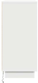 Aparador LED em Branco - 71x34,5x75 cm, Feito de Madeira Engenheirada