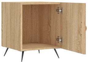 Mesa cabeceira 40x40x50 cm derivados de madeira carvalho sonoma