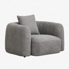 Poltrona Coco Chenille Pano De Chenille Grosso Cinzento Granito - Sklum