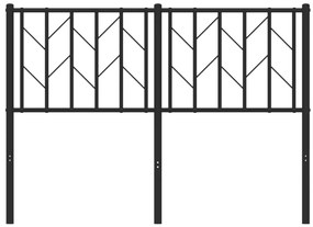 Cabeceira de cama 120 cm metal preto