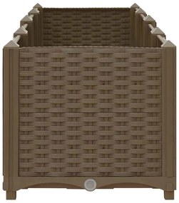 Canteiro elevado 160x40x38 cm polipropileno