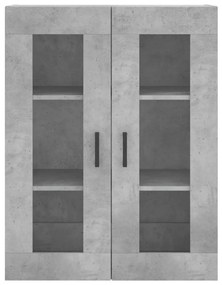 Armário alto 69,5x34x180 cm derivados de madeira cinza cimento