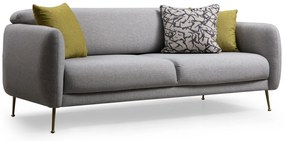 Sofá-cama de 3 Lugares Sevilla – Cinzento – 214 cm x 98 cm x 85 cm