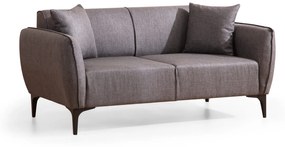 Sofá de 2 Lugares Belissimo – Cinzento Escuro – 160x67x95 cm